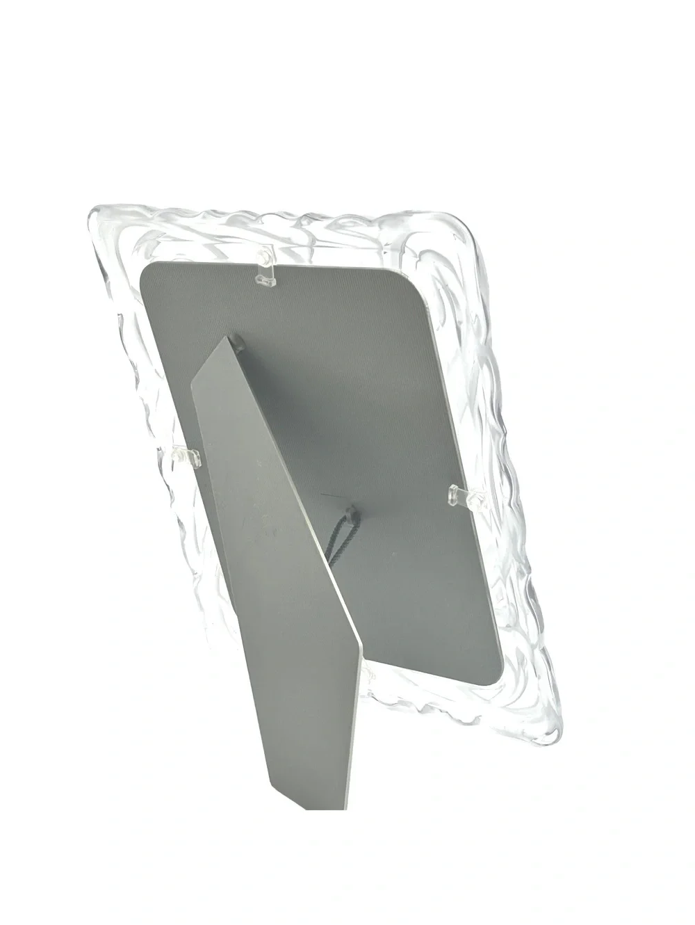 Clear Acrylic Decorative Photo Frame with Swirl Design